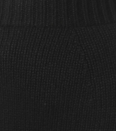 Shop Dolce & Gabbana High-rise Cashmere Shorts In Black