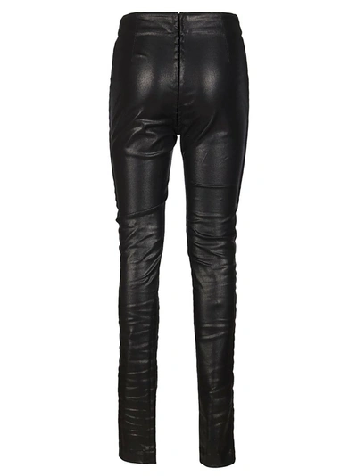 Shop Ann Demeulemeester Faux Leather Pants In Black