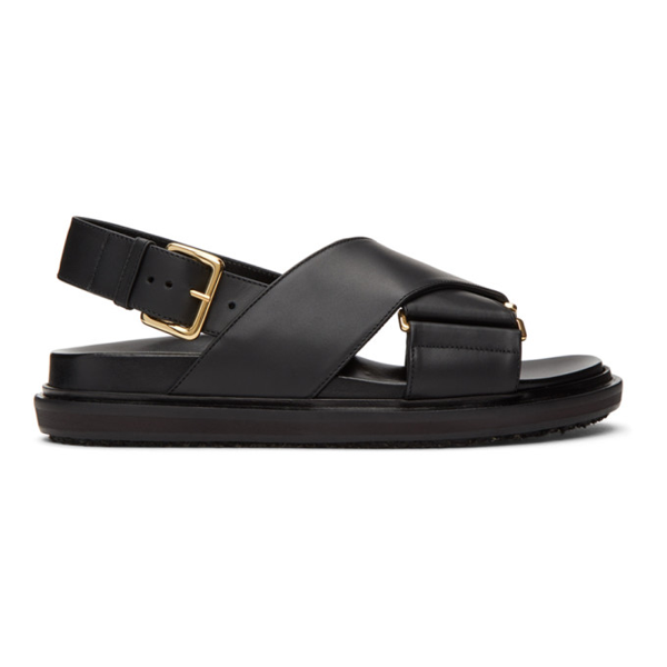 marni black fussbett sandals