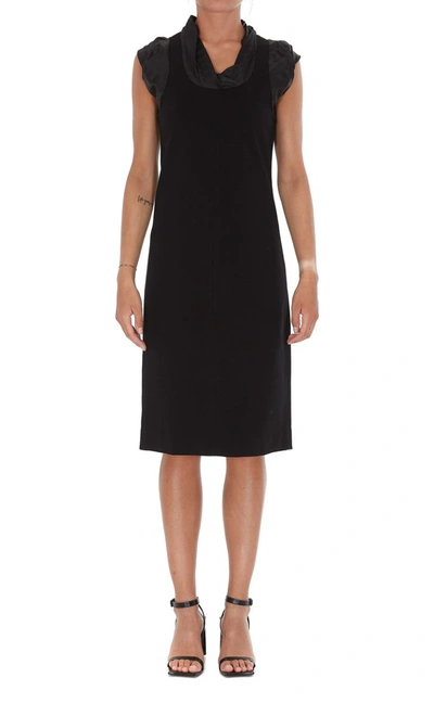 Shop Givenchy Chaîne Trimmed Sleeveless Dress In Black