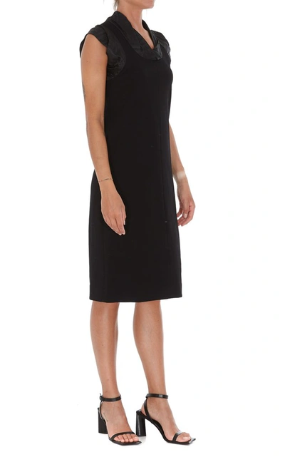 Shop Givenchy Chaîne Trimmed Sleeveless Dress In Black