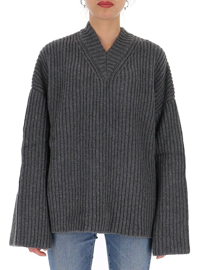 Shop Nanushka Mello Oversized Sweater In Grey