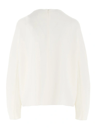 Shop The Row Linda Crewneck Blouse In White