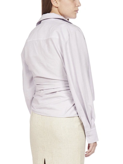 Shop Jacquemus Bahia Shirt In Purple