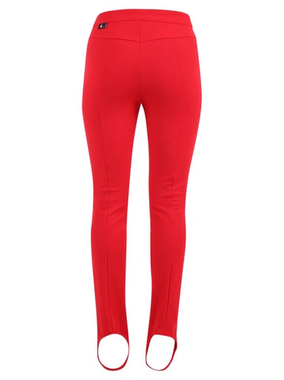 Shop Moncler Grenoble Stirrup Pants In Red