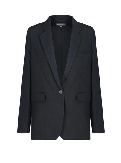 Shop Ann Demeulemeester Single Breasted Blazer In Black