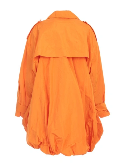 Shop Jacquemus Ouro Parka Coat In Orange