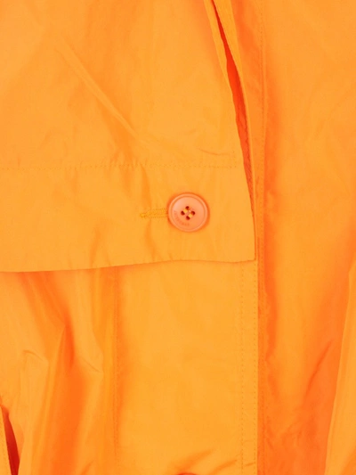 Shop Jacquemus Ouro Parka Coat In Orange