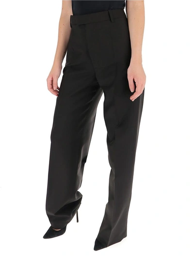 Shop Bottega Veneta High Waisted Trousers In Grey