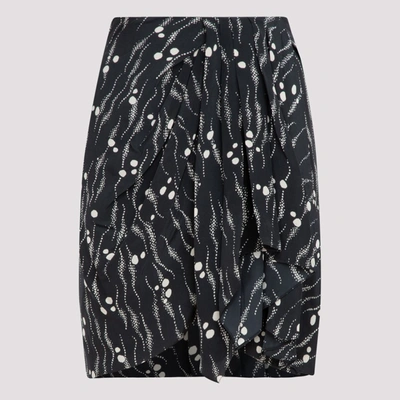 Shop Isabel Marant Ixori Draped Mini Skirt In Black