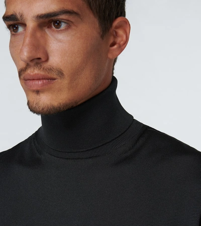 Shop Tom Ford Long-sleeved Turtleneck Sweater In Black
