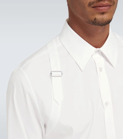 Shop Alexander Mcqueen Cotton Harness Shirt In White