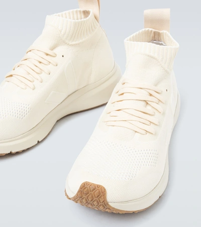 Shop Rick Owens Veja X  Runner Sneakers In White