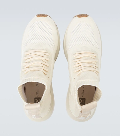 Shop Rick Owens Veja X  Runner Sneakers In White