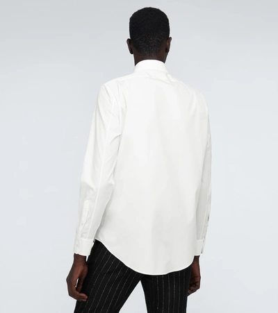 Shop Alexander Mcqueen Classic-fit Cotton Shirt In White