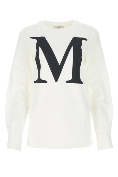 Shop Max Mara Simeone Macro Logo T In White