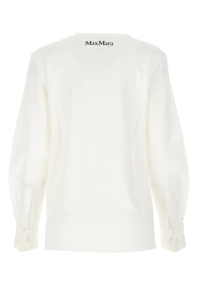 Shop Max Mara Simeone Macro Logo T In White