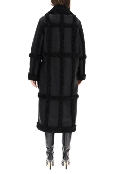Shop Stand Studio Patrice Faux Shearling Coat In Black