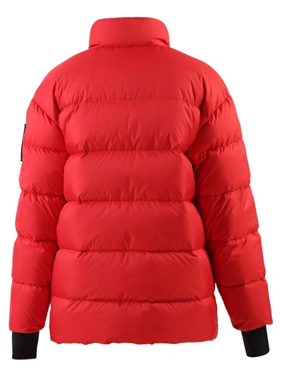 Shop Moose Knuckles Replin Puffer Jacket In Red