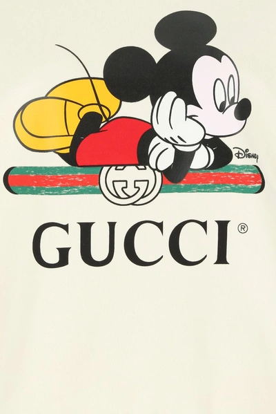 Gucci X Disney Mickey Print Sweatshirt In White | ModeSens