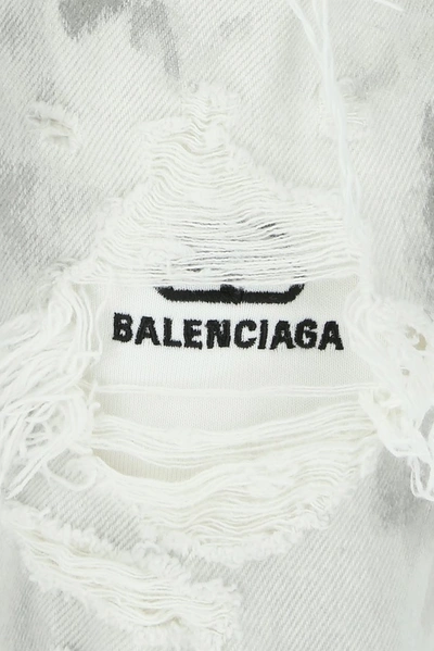 Shop Balenciaga Distressed Straight In Multi