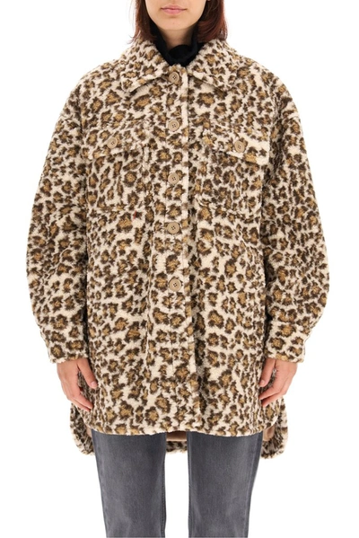 Shop Stand Studio Sabi Leopard Print Jacket In Multi