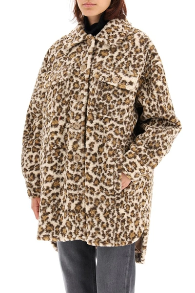 Shop Stand Studio Sabi Leopard Print Jacket In Multi