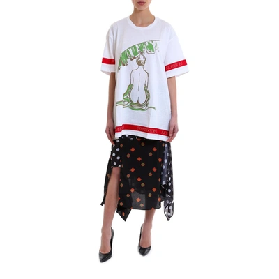 Shop Jw Anderson Woman Print Oversized T In White