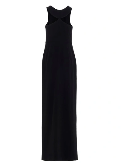 Shop Givenchy Slit Detailed Dress In Black