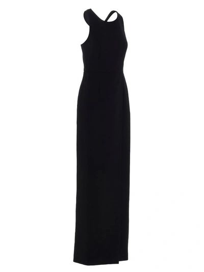 Shop Givenchy Slit Detailed Dress In Black