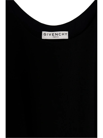 Shop Givenchy Slit Detailed Dress In Black
