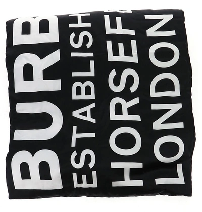 Shop Burberry Horseferry Logo Print Scarf In Multi