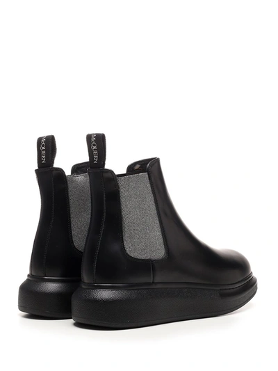 Shop Alexander Mcqueen Hybrid Chelsea Boots In Black