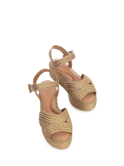 Shop Robert Clergerie Aruba Platform Sandals In Gold