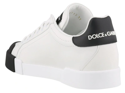 Shop Dolce & Gabbana Portofino Sneakers In White