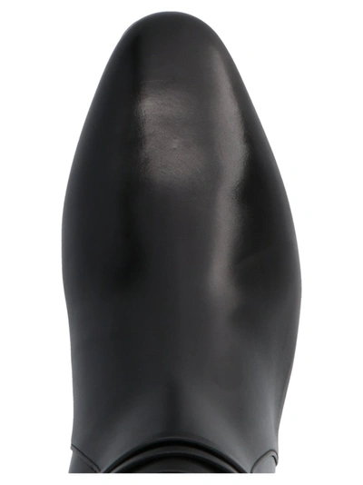 Shop Francesco Russo Round Toe Boots In Black