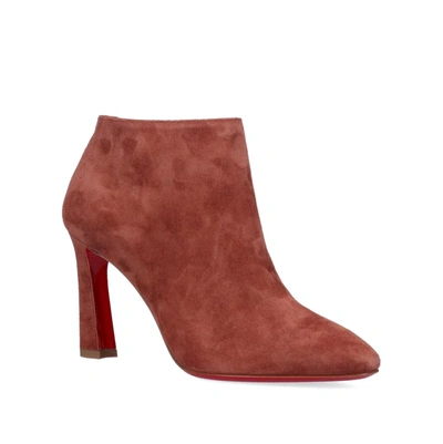 Shop Christian Louboutin Eleanor Ankle Boots In Brown