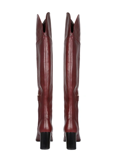 Shop Stuart Weitzman Raylene Boots In Red