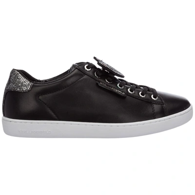 Shop Karl Lagerfeld K/ikonik Choupette Embellished Sneakers In Black