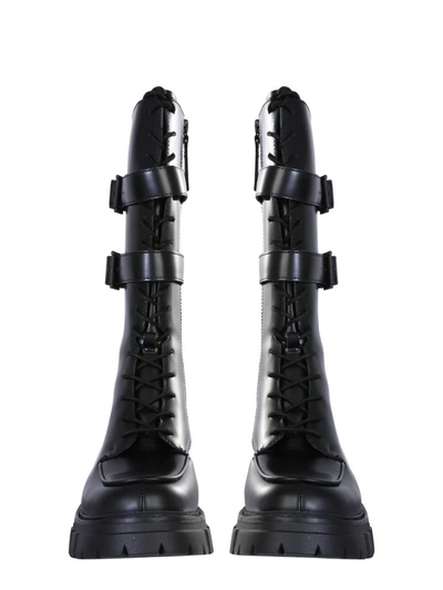 Shop Ash Loft Combat Boots In Black