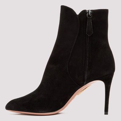 Shop Aquazzura Roya Booties In Black