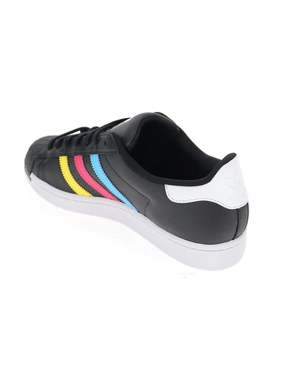 Shop Adidas Originals Superstar Sneakers In Black