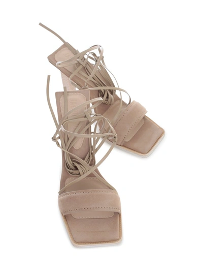 Shop Jacquemus Adour Strap Sandals In Brown