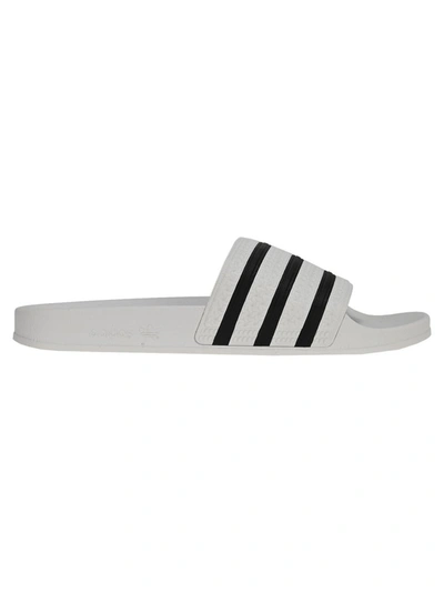 Adidas Originals Adilette Rubber Slide Sandals In White | ModeSens