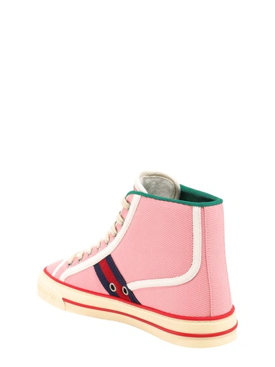 Shop Gucci Tennis 1977 High Top Sneakers In Pink