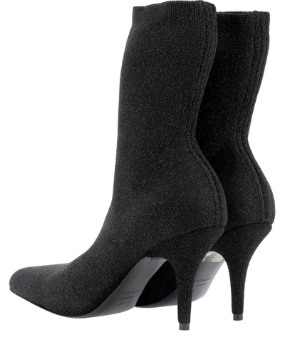 Shop Balenciaga Knife Sock Ankle Boots In Black