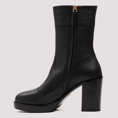 Shop Gucci Interlocking G Ankle Boots In Black