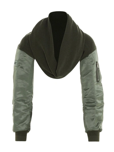 Shop Ambush Long Sleeve Wrap Scarf In Green