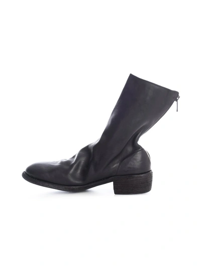Shop Guidi 788 Back Zip Boots In Black