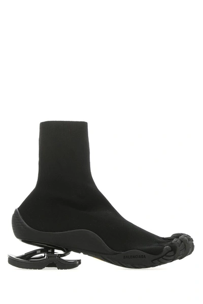 Shop Balenciaga Sock Toe Boots In Black